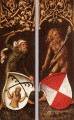 Hommes Sylvains aux boucliers héraldiques Albrecht Dürer